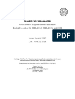 General Office Supplies For The Fiscal Years Ending December 31, 2018, 2019, 2020, 2021, and 2022