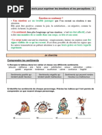 Le Champ Lexical Des Emotions 3