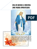 Novena A Maria Inmaculada 2022