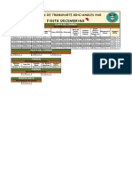 Horarios de Transporte Posada 2022