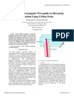 Full U-Band Rectangular Waveguide-to-Microstrip Transition Using E-Plane Probe