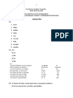 HY - ANSWER KEY - GRAM&COMPREHENSION Answer Key