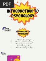 MyCaptain Workshop 1 - Intro To Psychology