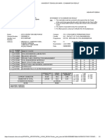 Universiti Teknologi Mara - Examination Result