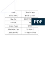 Huzaifa Omer (1151) - Lab3 DCN