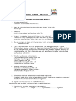 Cell Structure and Function - Q A-2020-21 Gr-8