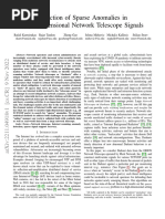 Detection of Sparse Anomalies in High-Dimensional Network Telescope Signals