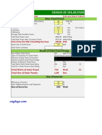 Design of Solar Panel - Battery Bank - Invertor Calculation