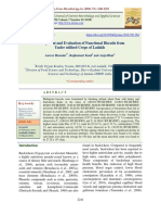 Development and Evaluation of Functional Biscuits From Underutilised Crops of Ladakh