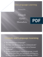 Animals and Language Learning Psycho Linguistics)