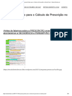 Esquema Prático para o Cálculo Da Prescrição No Direito Penal. - Estudo