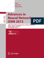 Advances in Neural Networks Isnn 2013 2013