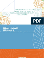 Peran Lembaga-Lembaga Penegak Hukum Dalam Menjamin Keadilan Dan