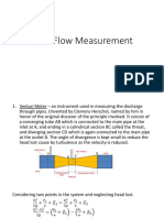 Fluid Flow Measurement