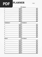 Weekly Planner