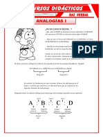 Analogías Verticales y Horizontales para Quinto de Secundaria