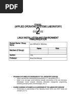 Laboratory Exercise 2 - Linux Overview, Installation and Environment Familiarization