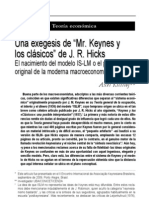 Diferencia de Keynes Con El Modelo ISLM