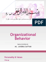 Organization Behavior