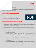 Comunicado Proveedores Diciembre de 2022