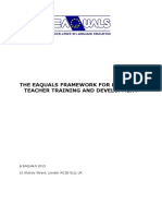 EAQUALS Framework For Language Teacher Training