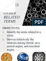 Circles and Other Related Terms