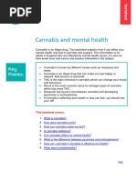 Cannabis and Mental Health Factsheet