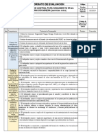 Evaluación para Seguimiento SSAA Formacion Local