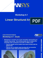 Linear Structural Analysis: Workshop 4.1