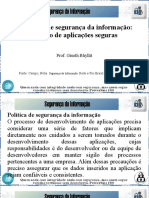 Controles de Segurança Da Informação - Criação de Aplicações Seguras - 024116