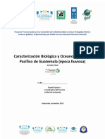 Consultoría TNC-PNUD (2018) Caracterización Biológica y Oceanográfica Del Pacífico de Guatemala (Época Lluviosa)