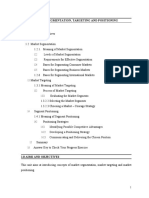 Unit 4 Market Segmentation, Targeting and Positioning