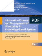 Information Processing and Management of Uncertainty in Knowledge-Based Systems