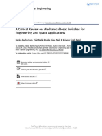 A Critical Review On Mechanical Heat Switches For Engineering and Space Applications