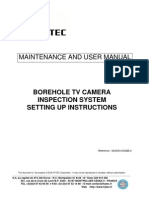 Maintenance and User Manual: Borehole TV Camera Inspection System Setting Up Instructions