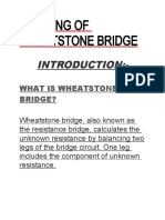 Working of Wheatstone Bridge Physics Project File