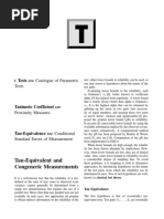 Tau Equivalent and Congeneric