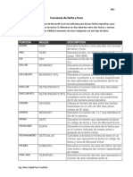 Funciones de Hora y Fecha