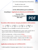 Calcul Des Déformations Par Les Méthodes Énergétiques (CASTIGLIANO)