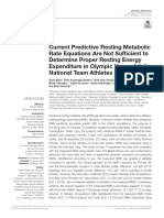 Balci Et Al., (2021) Current Predictive Resting Metabolic Rate Equations Are Not Sufficient To Determine