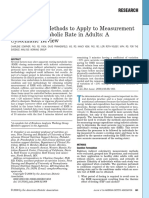 Compher Et Al., (2006) Best Practice Methods To Apply To Measurement of Resting Metabolic Rate in Adults