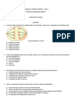 Genética - Atividade de Fixação 2022.2