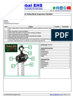 Chain Pulley Block Inspection Checklist Global EHS 030