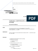 E-Cahiers Du CSTB 3522: Document de Référence