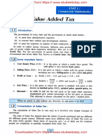 ICSE Class 10 Maths Chapter 01 Value Added Tax