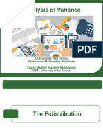 Chapter - Analysis of Variance (ANOVA)