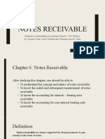 Notes Receivable (Chapter 6)