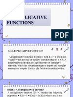 g5 Multiplicative Function