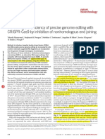 2017-Nat Biotechnology-Increasing The Efficiency of Precise Genome Editing With CRISPR-Cas9 by Inhibition of Nonhomologous End Joining