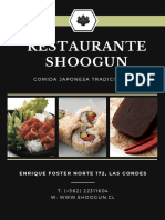 Shoogun Menú